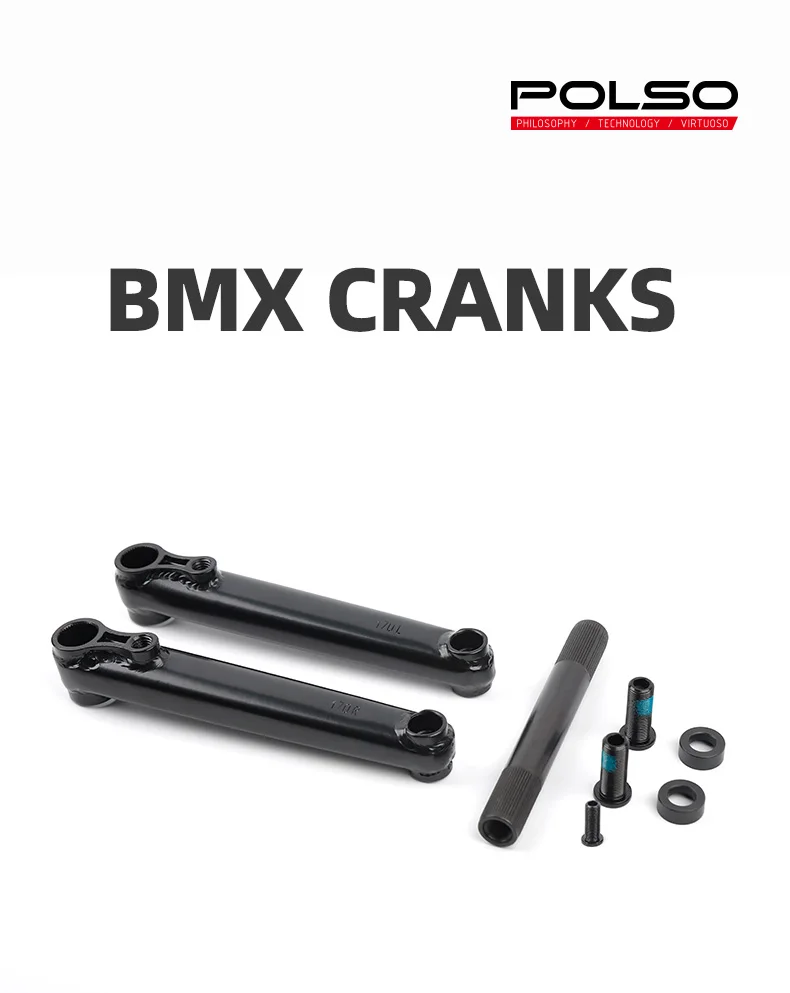BMX プロファイル NoBoss Crank 170mm,black. NO BOSS RACE CRANKSET – Profile Racing