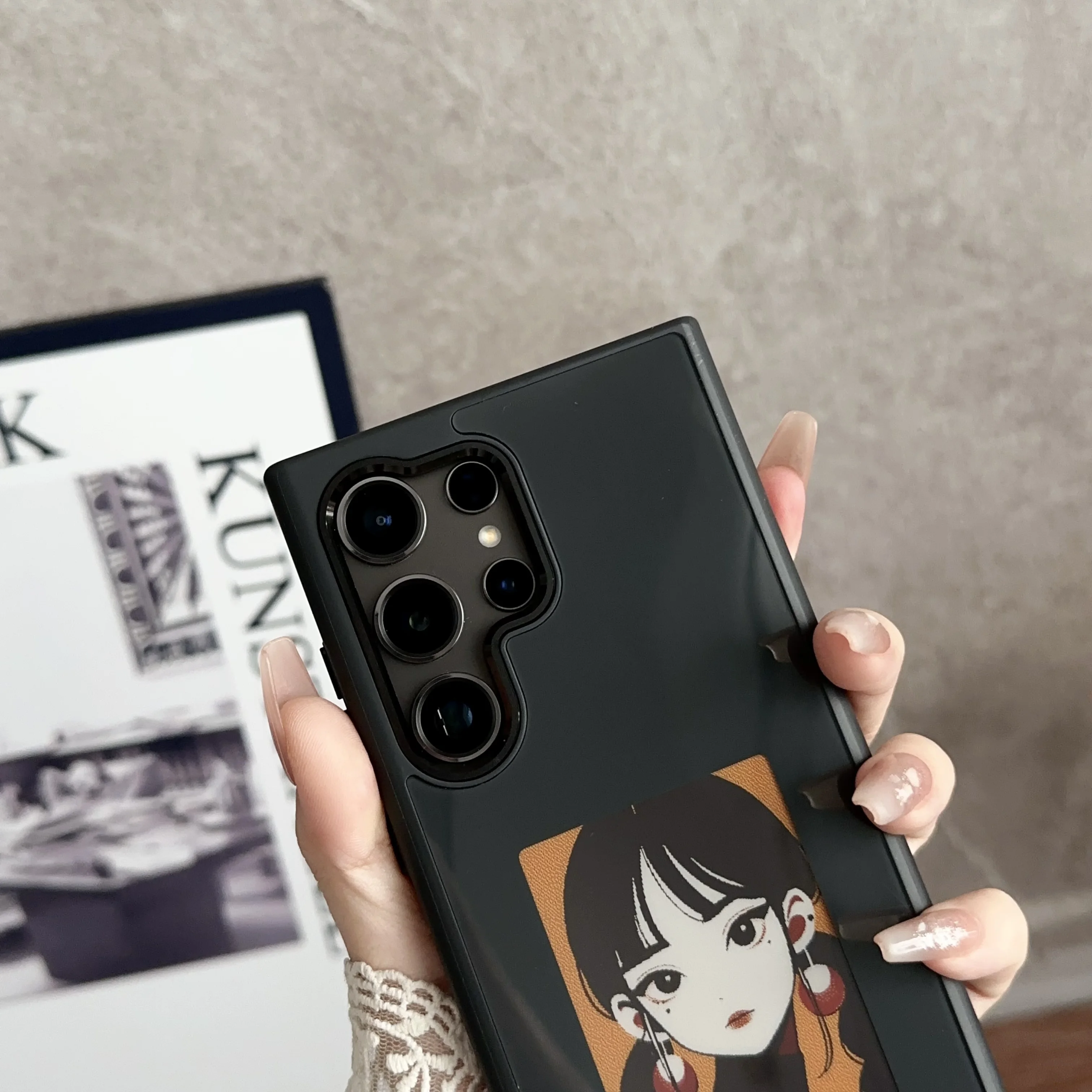 NFC E Ink Screen Display Smart Phone Case for iPhone 16 15 14 13 Pro Max  DIY Mobile Phone Cover for Samsung S25 S24 Ultra