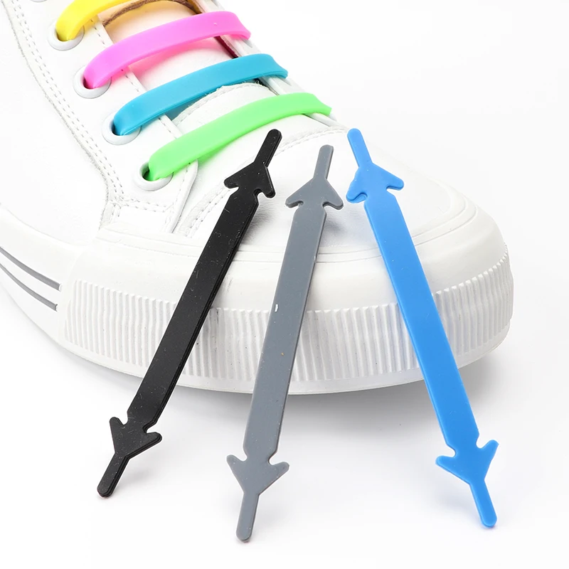 Lazy Elastic Silicone Shoelaces No Tie Shoe Laces