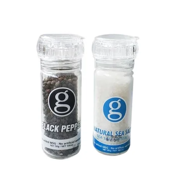100ml Factory Price Seasoning Bottle Manual Salt And Pepper Spice Jars Grinder Mill Set For Kitchen