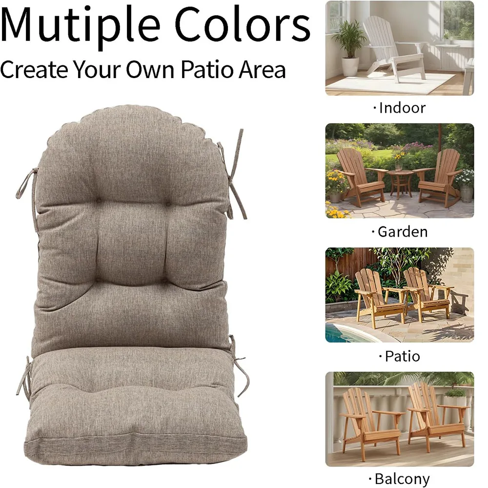 High Back Chair Pillow Cushion Spring Summer Seasonal All Weather Replacement Wholesale OEM ODM Factory Bulk Rocker Chair Pads