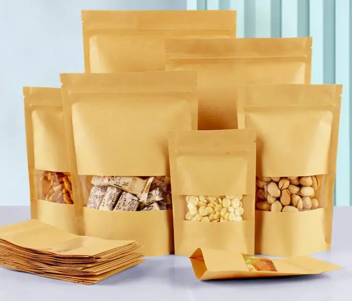 Low Price Guaranteed Quality Packaging Packing Brown Kraft Paper Bags Food
