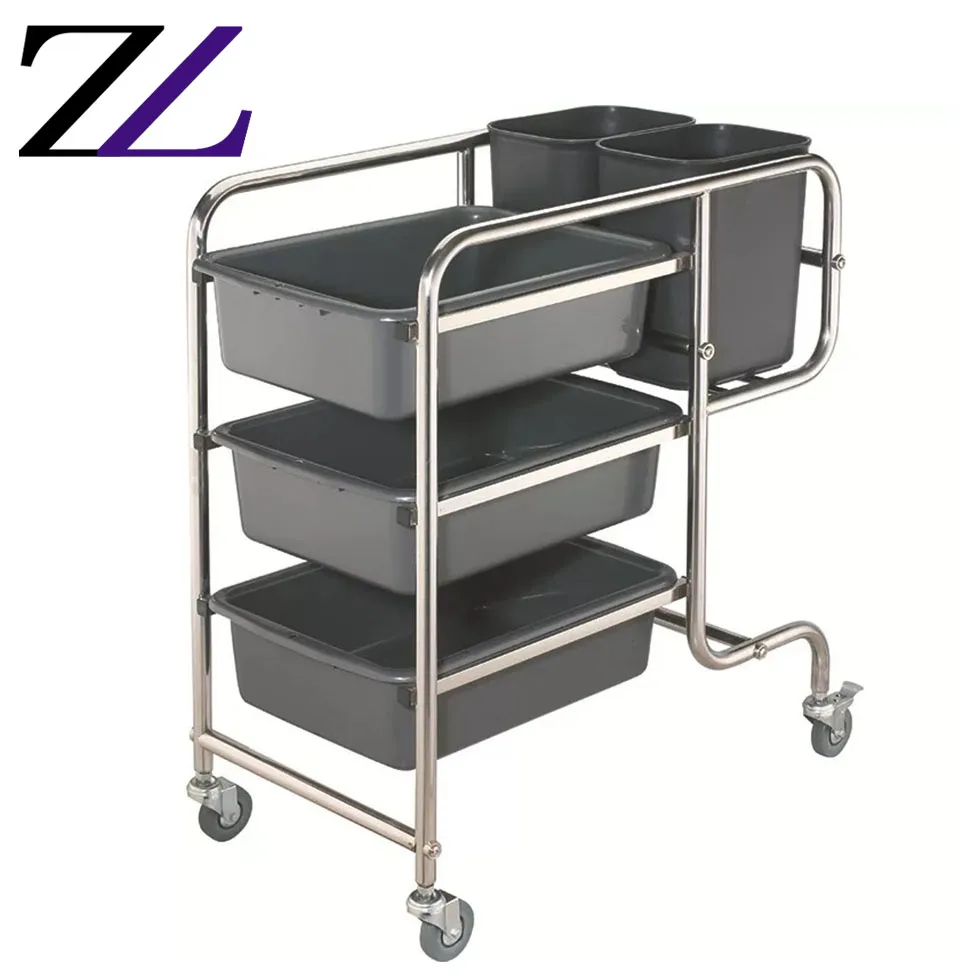 Mobile Catering Stackable Chafers Storing Transporting Stacking Chaffing Dishes Food Warmer Transport Chafing Dish Trolley