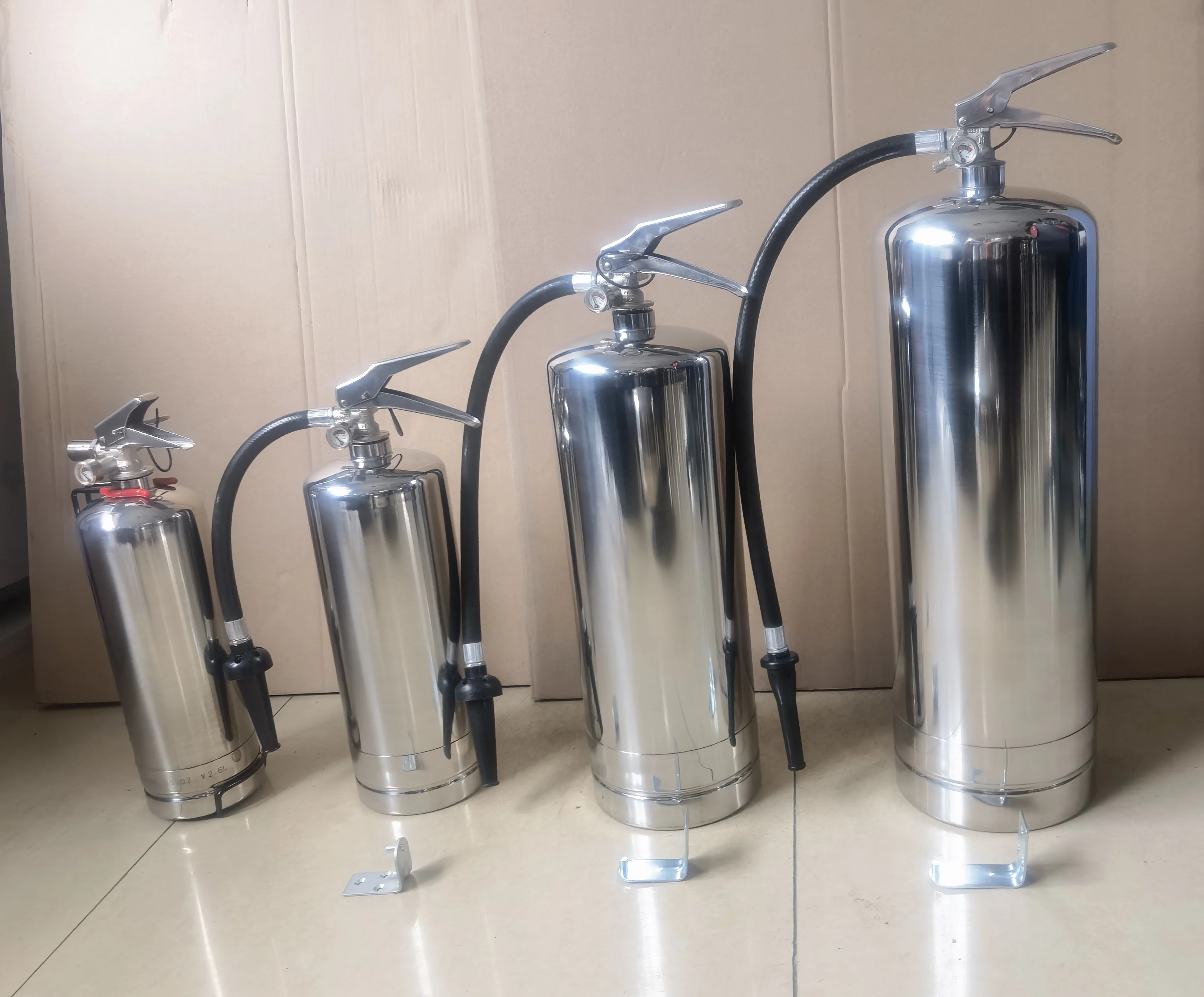 2L 3L 6L 9L Empty Type Stainless Steel SUS 304 Extinguisher with All the Fire Fighting Accessories