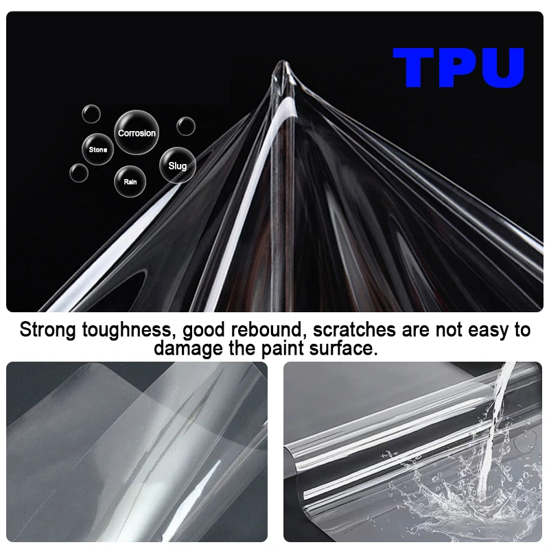 Suitable for Ford Mustang Mach-E Gt Tpu Transparent Protective Film Car Front Headlight Film Rearview Mirror Film Car Sticker