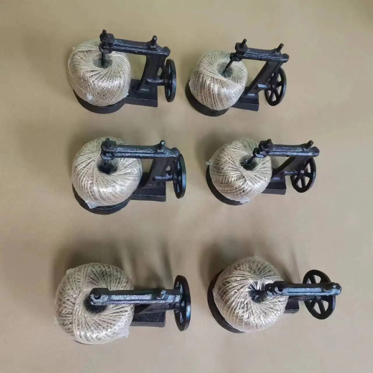 Antique Cast Iron Sewing Machine Jute Twine Holder Vintage String