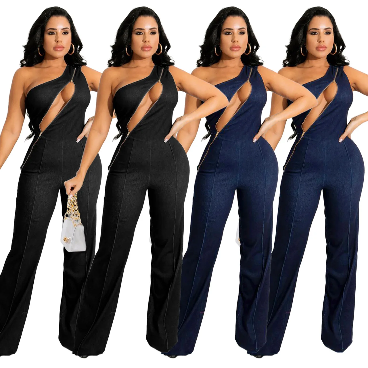 Custom Logo New Ladies Sexy Jumpsuit 