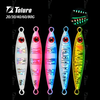 20g 30g 40g 60g 80g Saltwater Peche Fishing Metal Jigging Fast Slow Fall Pitch Fish Lure Bait – Metal Jig – view 4