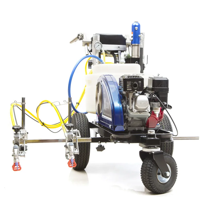 Cold Paint Spraying Road Line Marking Machine with Line Driver