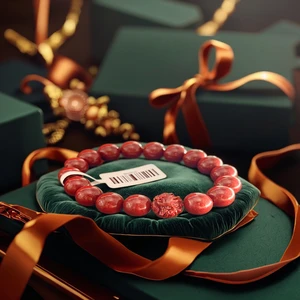 Fine Jewelry for Women Cinnabar Beaded Bracelet for Special Occasions-Perfect Gift Idea