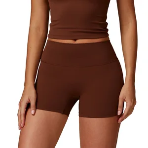 Women's Breathable for High-Waisted Tummy Control Yoga Shorts with Hip-Lifting Design Color Blocking Pattern and Full Length