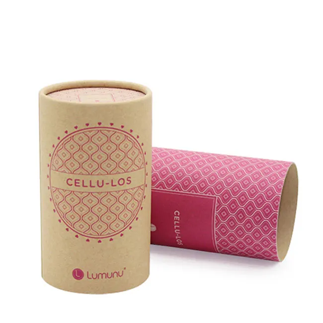 Custom Kraft Cardboard Candle Tea Cosmetic Paper Packaging Tube Cylinder
