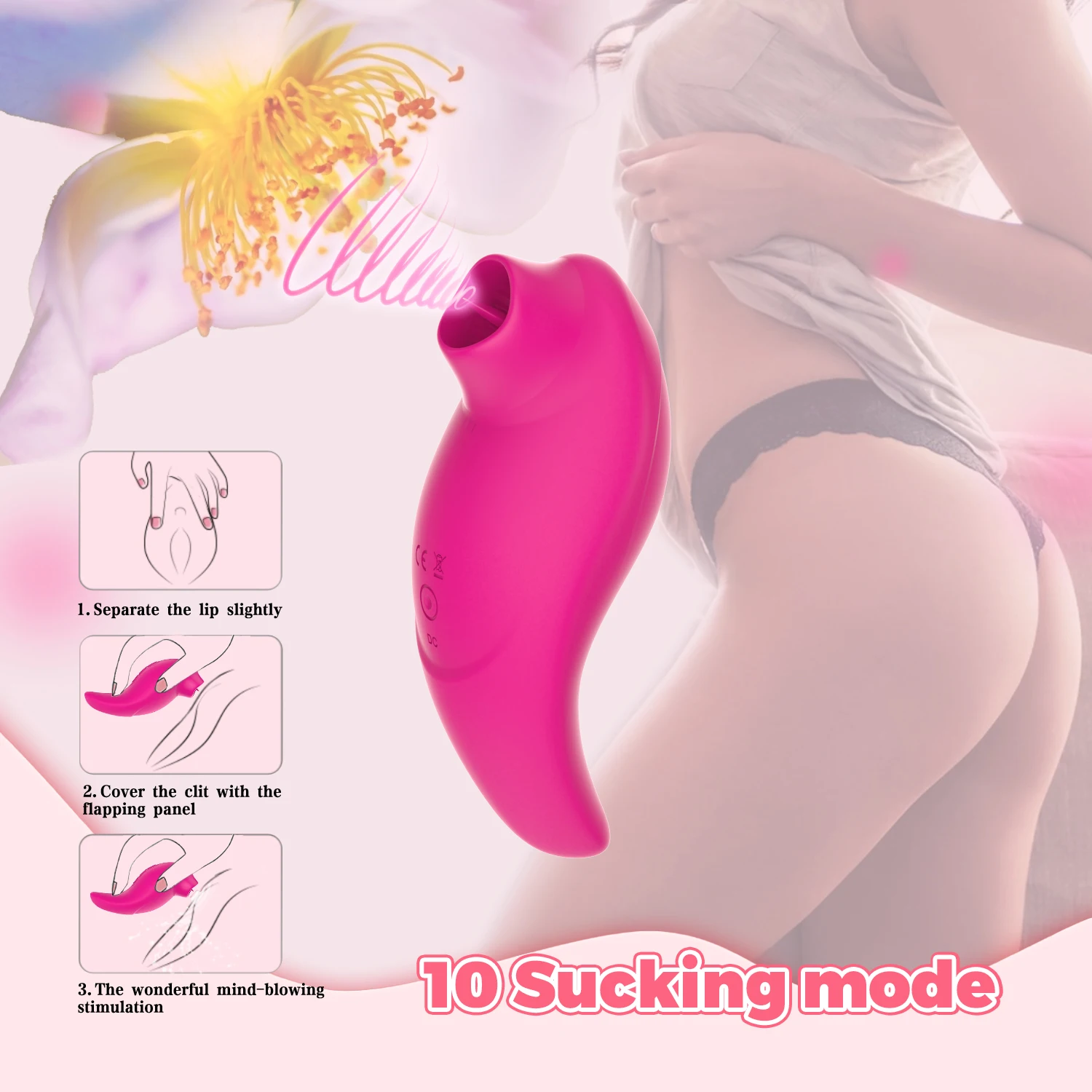 Women's G-Spot Licking and Vibrating Vibrator Silicone Sex Toys with Nipple Vagina Clip Adult Toy for Female Wholesale Factory