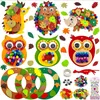 Owl hedgehog garland