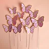 10 pz farfalla rosa 03