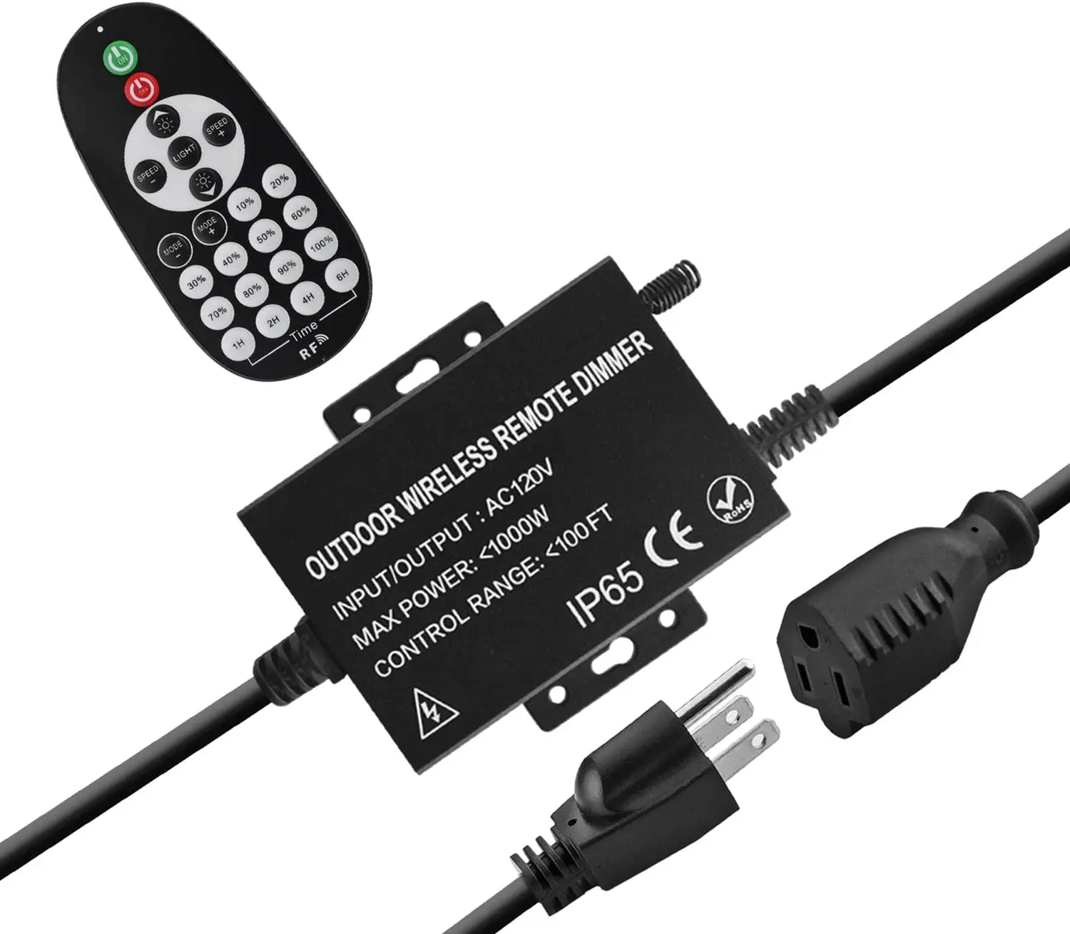110v plug in remote control dimmer for led lights