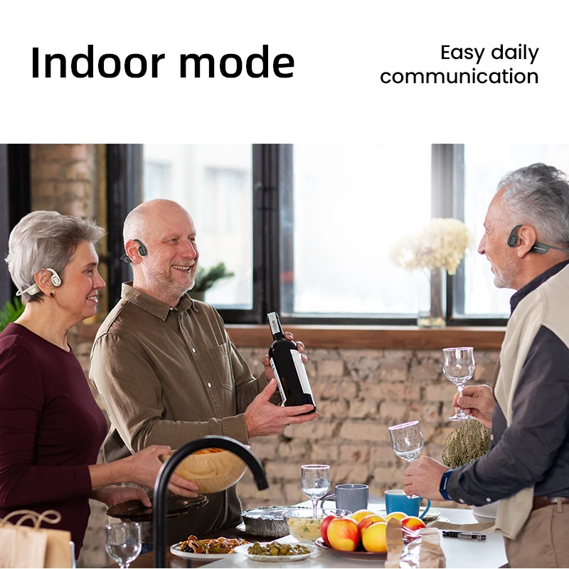 ALOVA OEM Hearing Aids Rechargeable Headset Aid Hear Bone Conduction Headphones for Improved Hearing