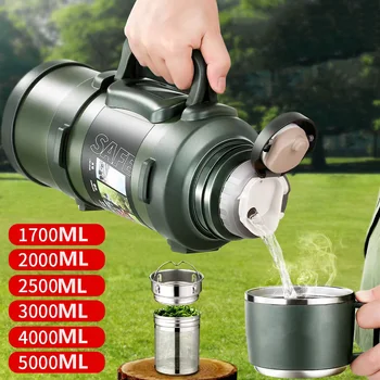 Outdoor stainless steel insulated vacuum bottle Sports water bottle Travel hot cup