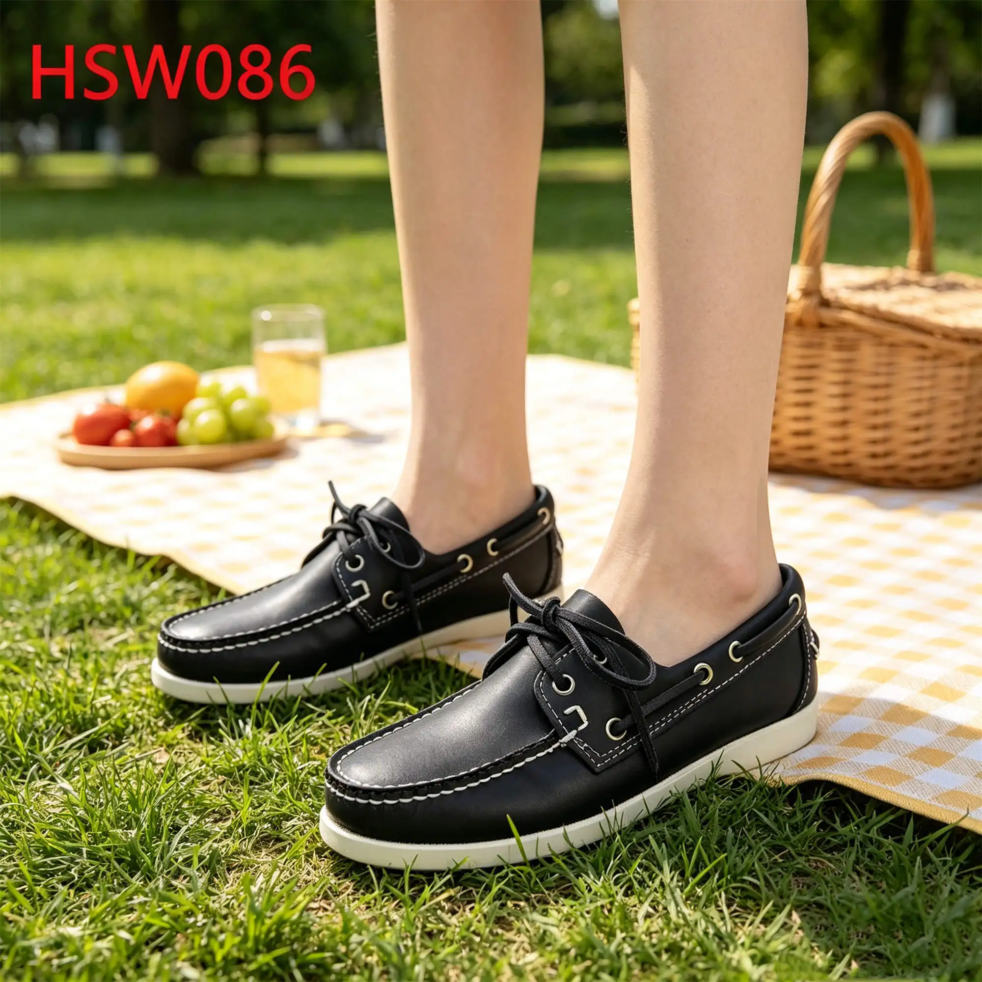 ZYF,Beach Strolling Size 27-47 Available Lace up Dark Blue Boat Shoes Spain Market Popular All-day comfort Lazy Shoes HSW086