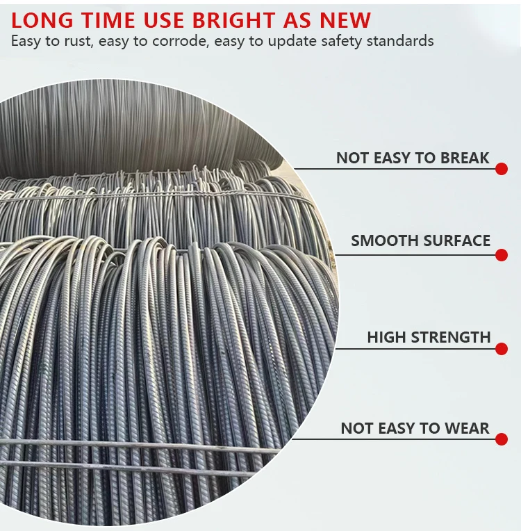 Hrb500 Cement Rod Reinforcing Deformed Hs Code Steel Rebar Coils Steel