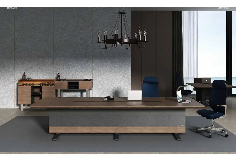 Sunshine Luxury L-Shaped Modern Wooden Office Desk CEO Executive Furniture