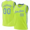 Fluorescent Greenwhite and Light Blue