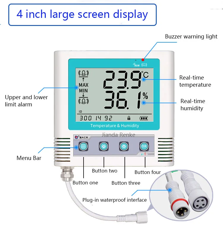 Best Wifi Temperature And Humidity Data Logger, Wireless Recorder - Renke