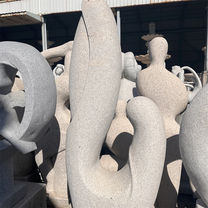 product factory direct sales garden decor granite abstract figures statues hand carved sculpture-3
