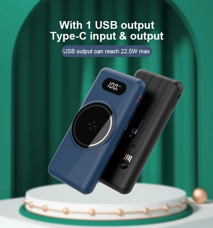 NIFFPD 1000000 MAh Magnetic Wireless Power Bank For IPhone 15/14/13/12 & Samsung - Portable Charger