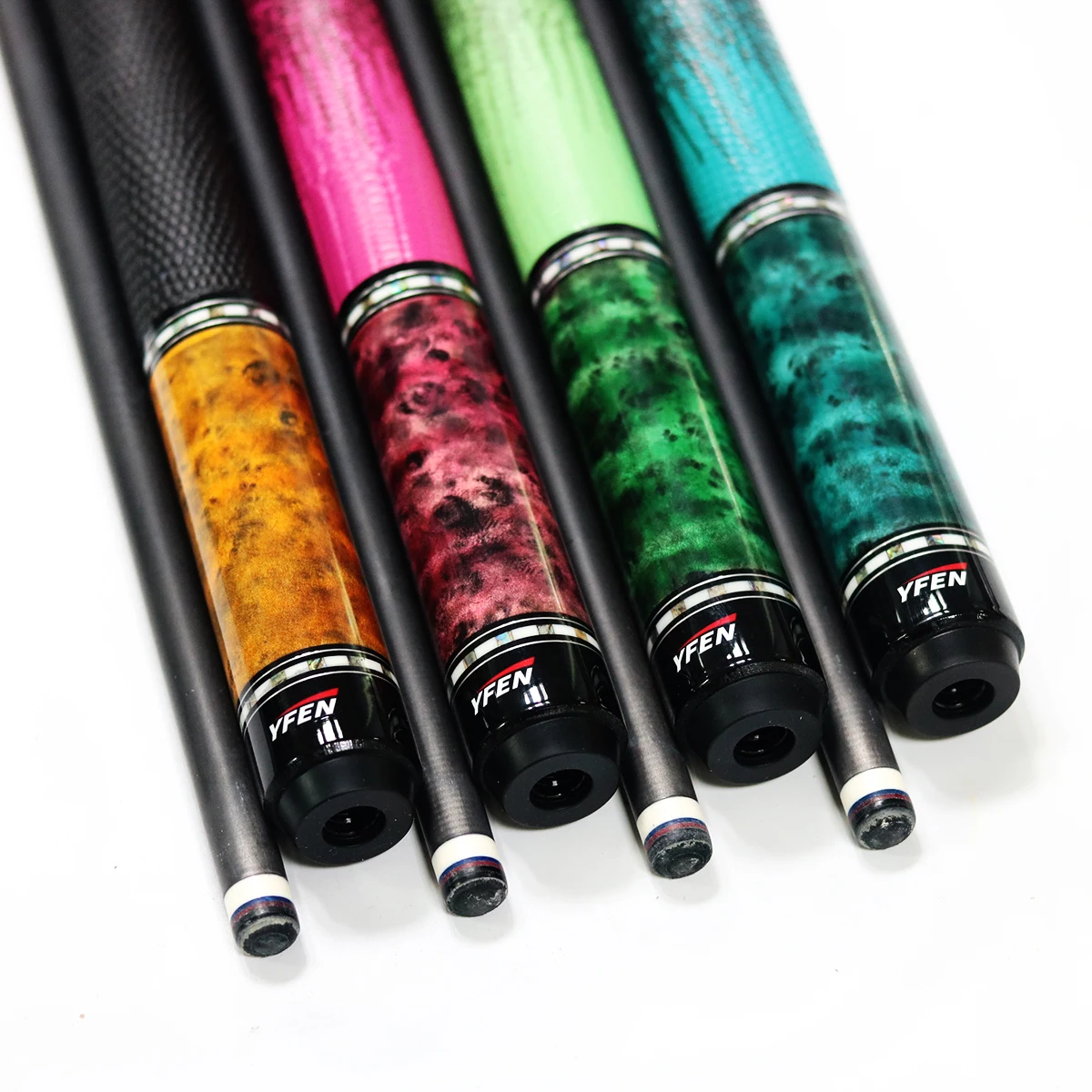2024 YFEN Billiard Pool Cues - Superior Carbon Fiber Shafts