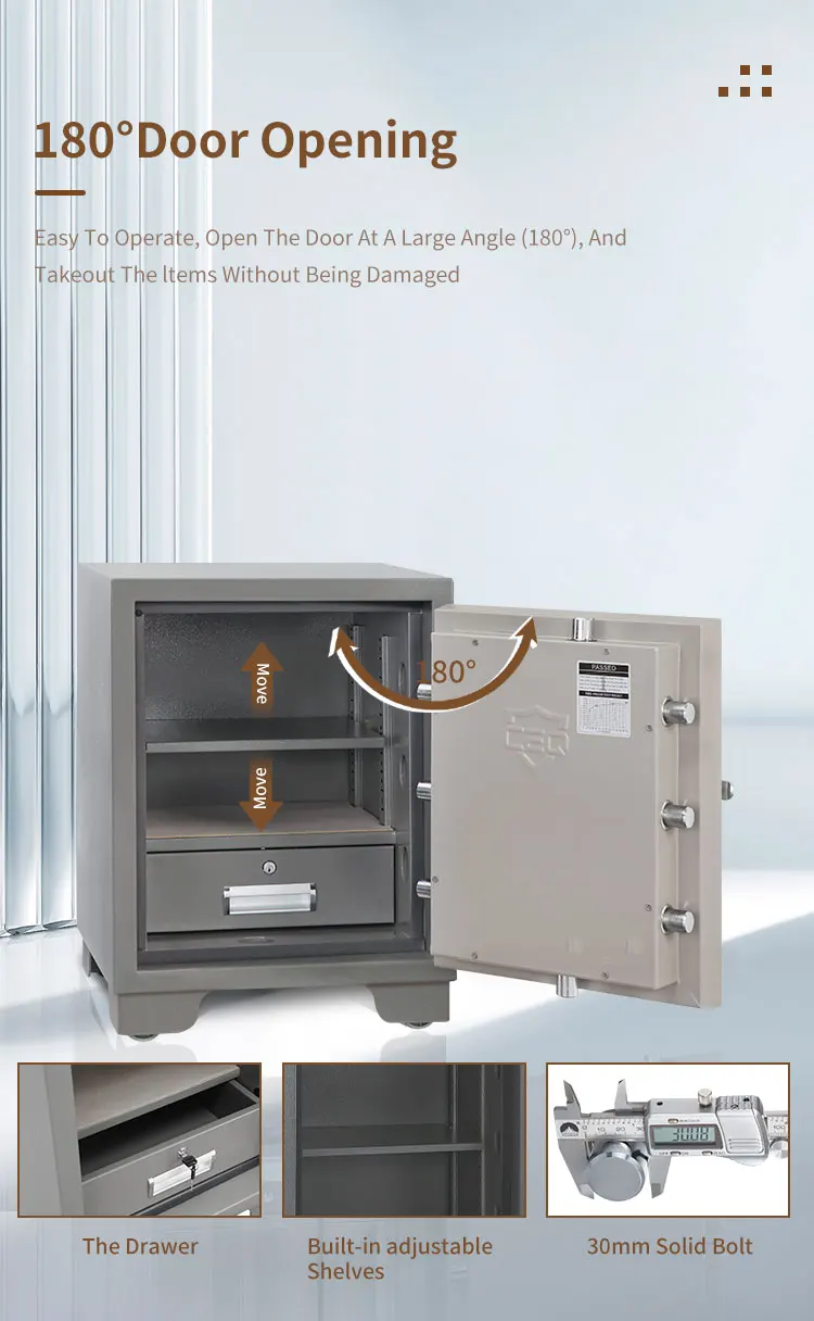 CEQSAFE Fireproof Office Home Safe Money Metal Safe Box Fireproof Safes manufacture