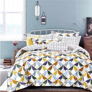 KOSMOS Best Price Custom Made Beautiful Printed Bed Sheet Sets Cover Bedding Set Wholesale Bedsheet