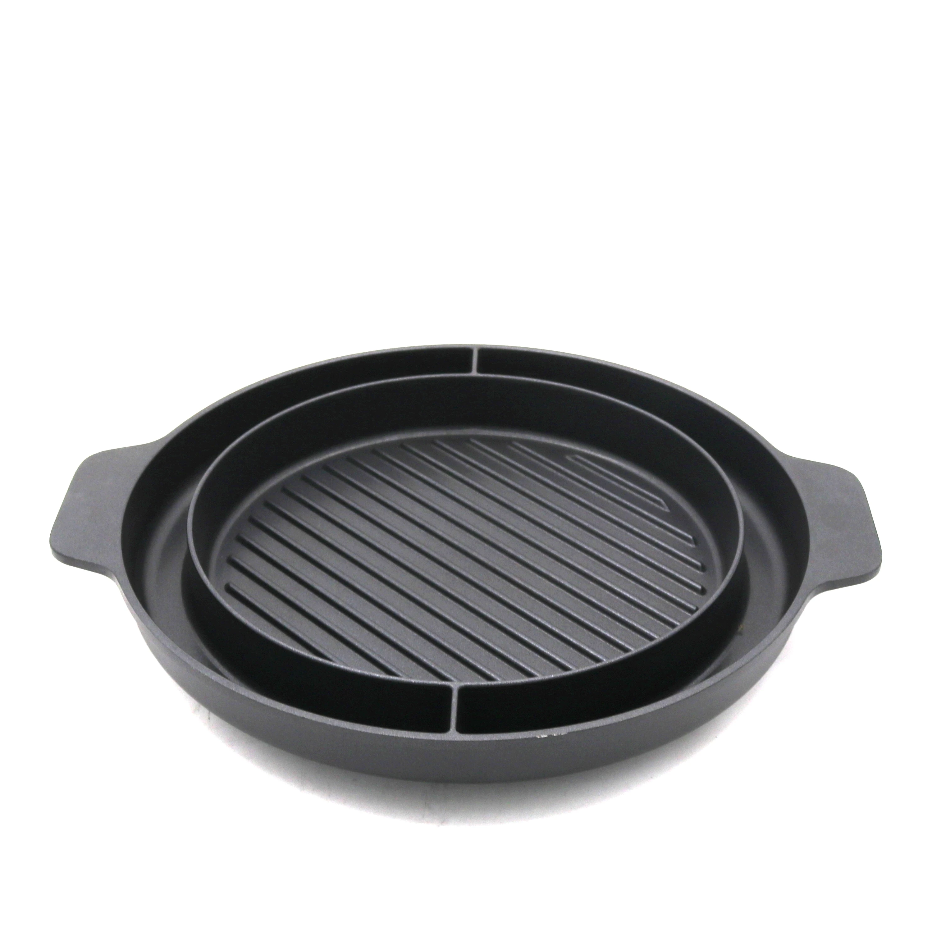 High Quality Camping Grill Plate Fry Pan Aluminum Non Stick Coating