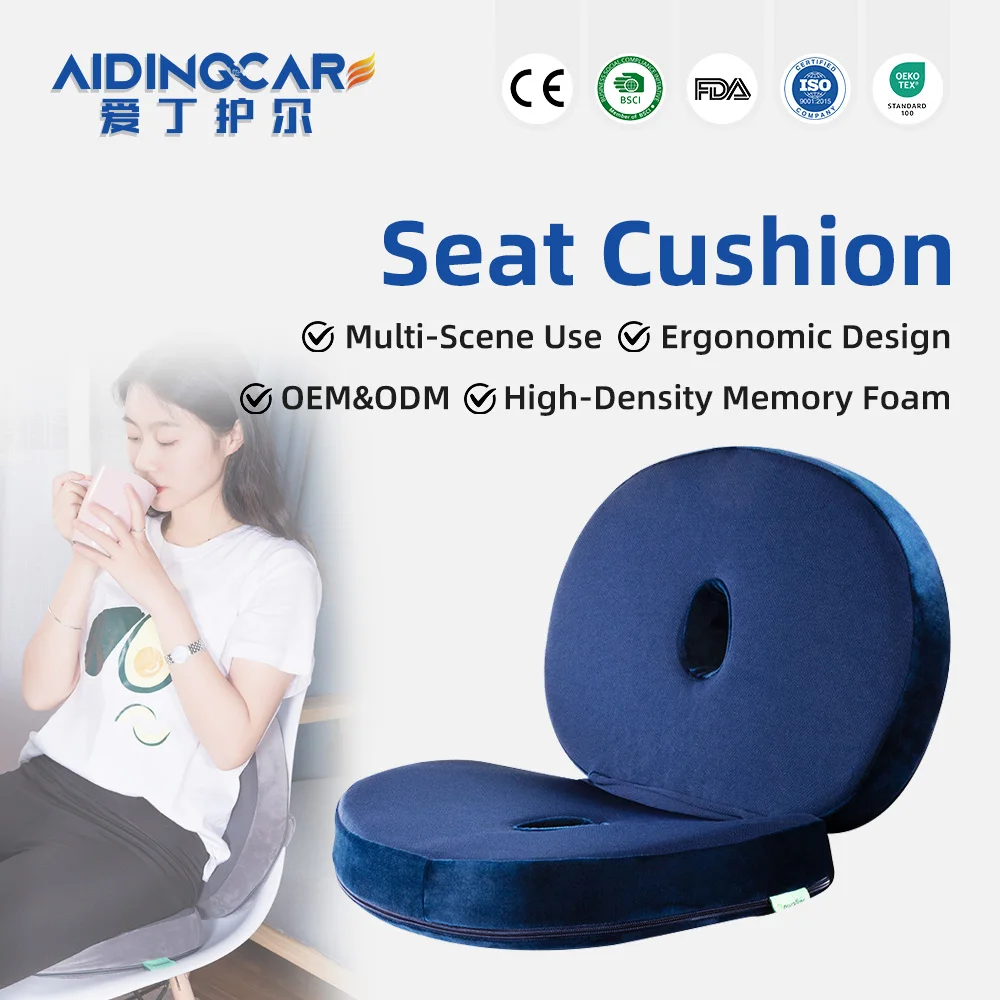 Wholesale Travel Pillow Memory Foam Square Neck Pillow Comfortable Bre - product detail 1