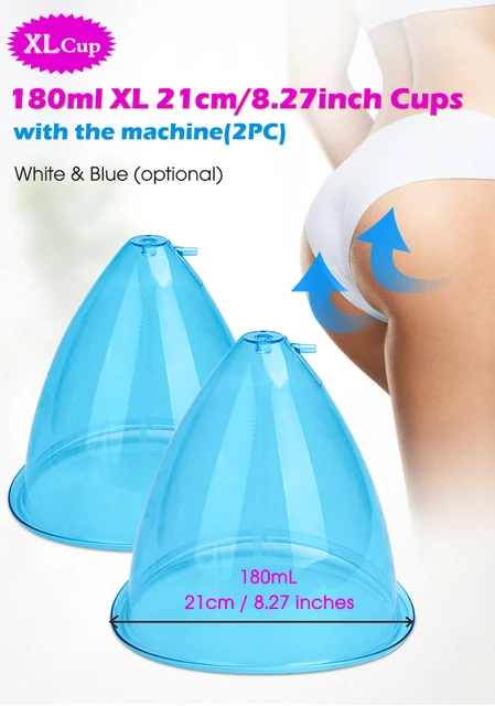 XLCup 180ml /21cm XL butt cups butt lift machine breast enhancement machine  vacuum therapy cupping - AliExpress