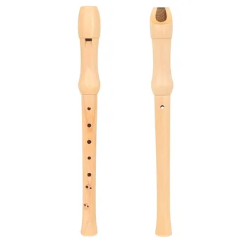 High pitched German 8-hole vertical flute, C-key British wooden vertical flute