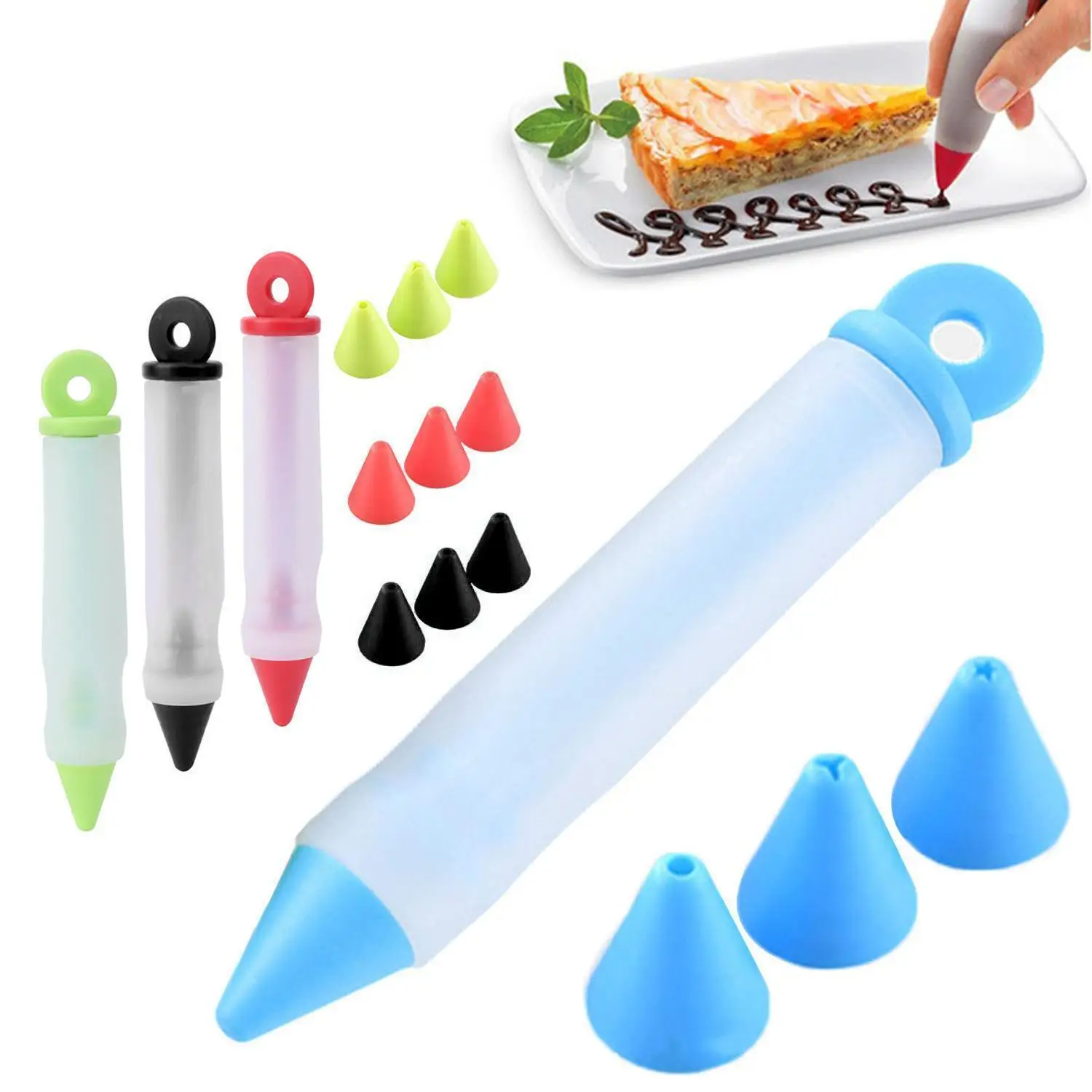 Nozzles Icing Syringe Decorating Set 4 насадками