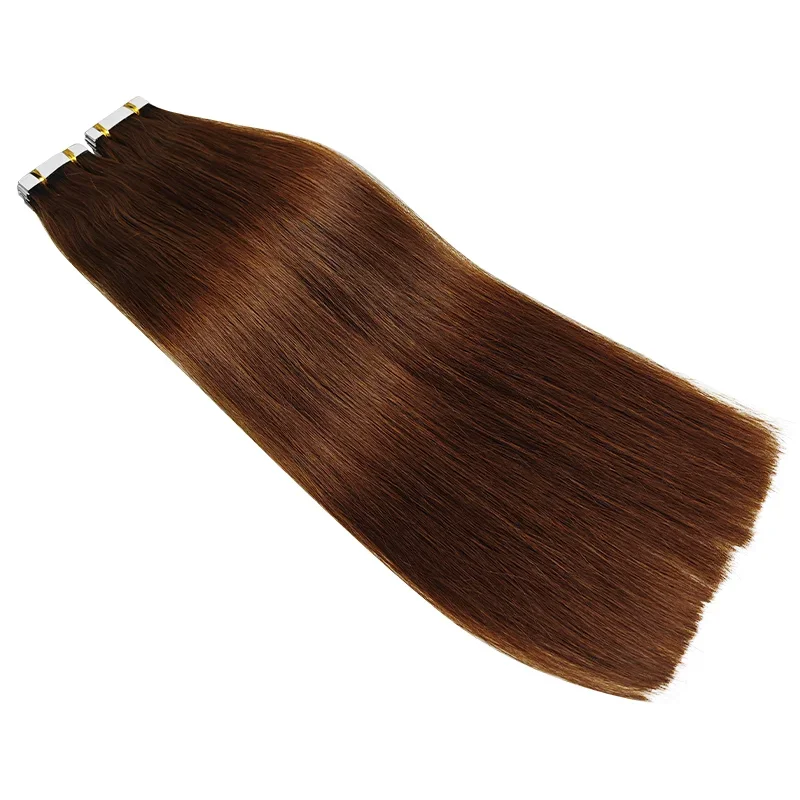 Přírodní černé rovné prodlužování vlasů s páskou 16-26 palců, 100% Remy lidské vlasy, kožní útek pro salon_voghion.com