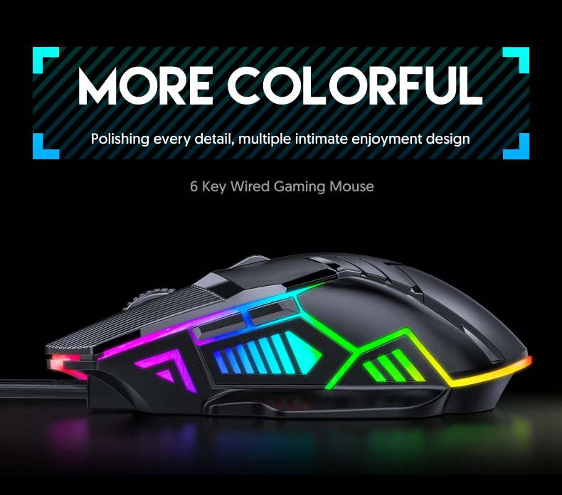 S800 Wired Gaming Mouse Usb Computer Mouse 3200dpi Ergonomic Gaming Rgb ...