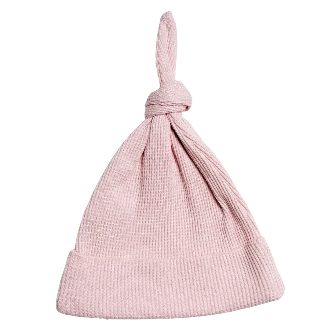 Осенне-зимняя Экологически чистая шапочка с узелком из 100% органического хлопка для маленьких мальчиков и девочек