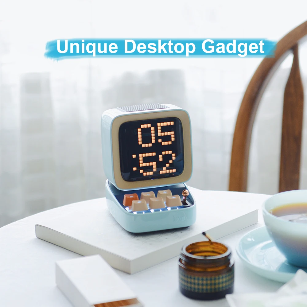 Divoom Ditoo Portable Creative Wireless Bluetooth Speaker Stereo Stereo Speaker Outdoor Bass Speaker Support FM Radio TF AUX USB