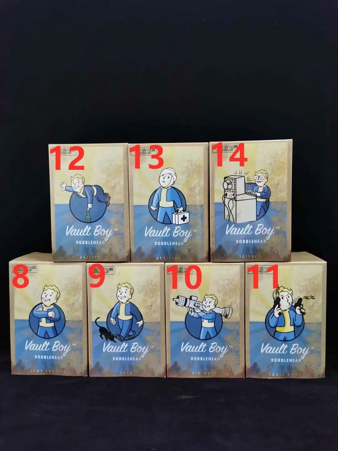 新品 Vault Boy フィギュア 全種類セット 28体セット Fallout Cartoon Style - Vault Boy Figure Toy with Box