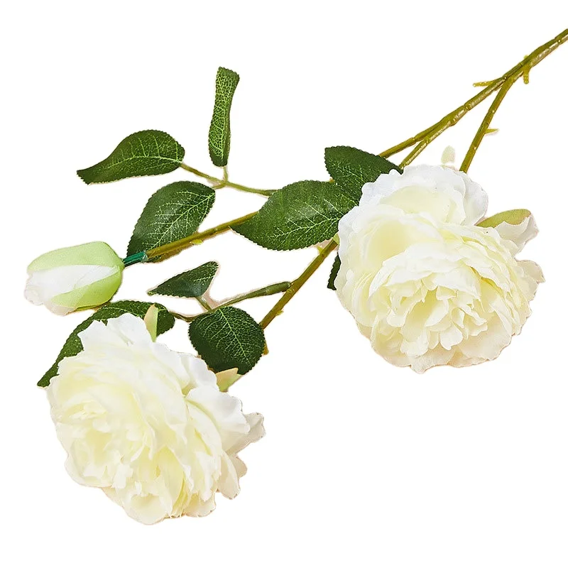 artificial white peony wedding fake flowers decorative