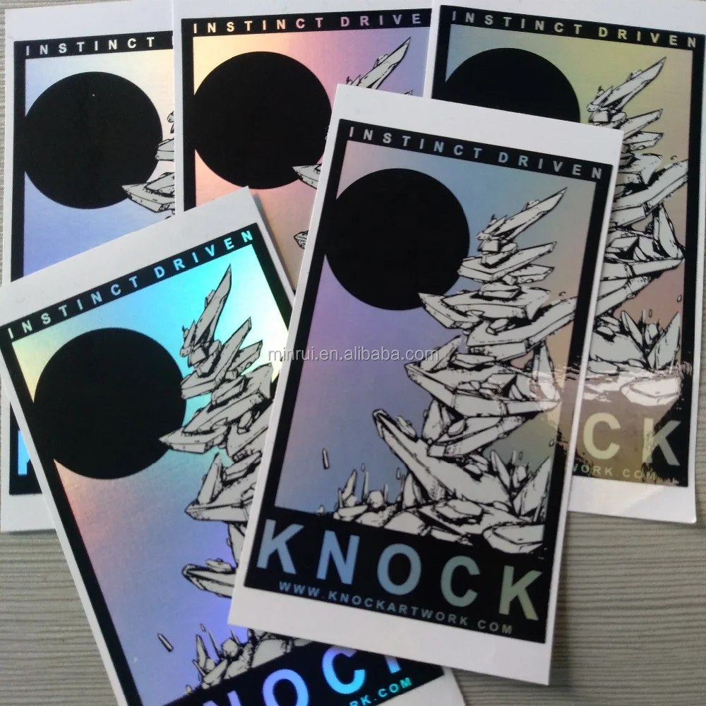 Customize Hologram Eggshell Stickers