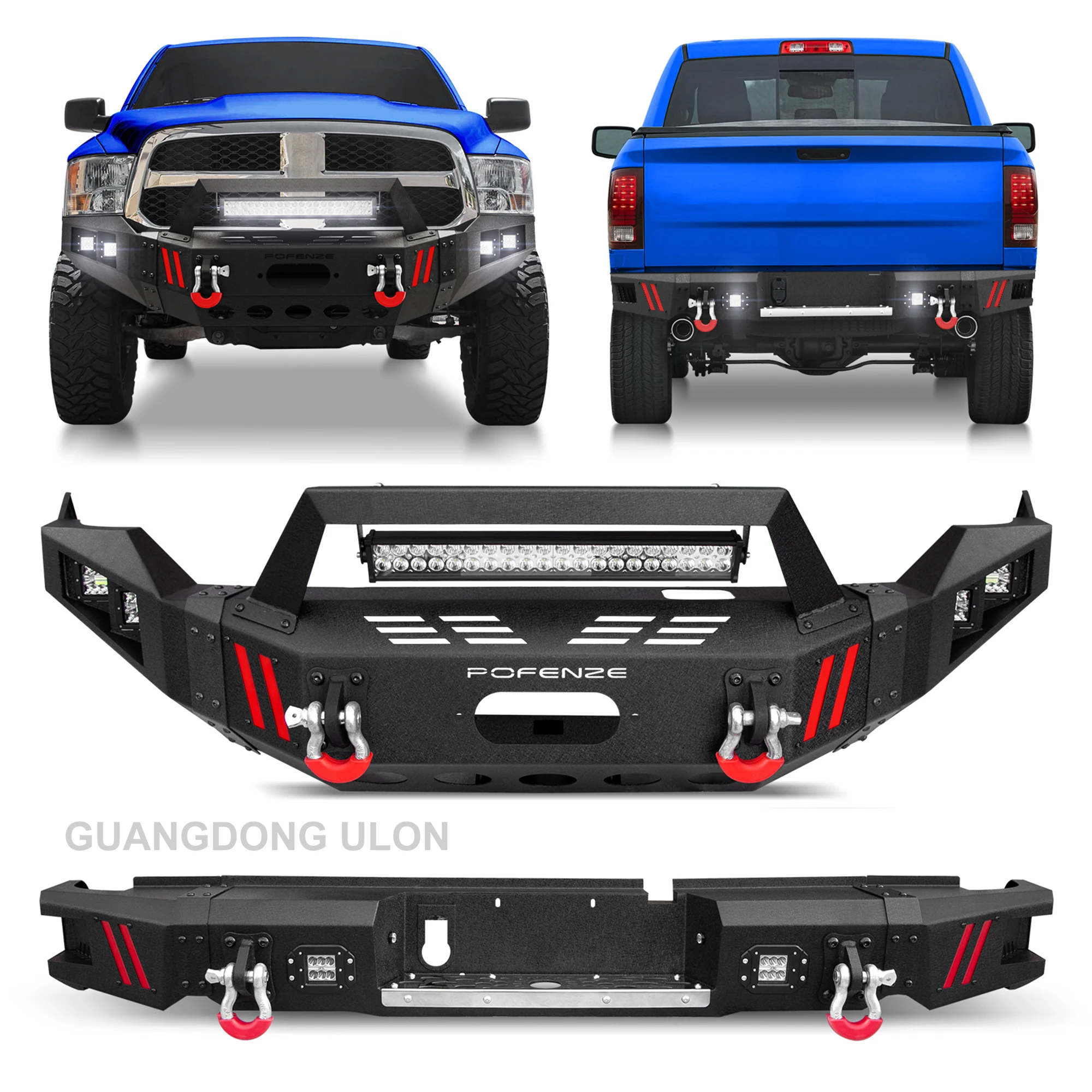 Factory Hot Sell Body Kit Wholesale For Dodge Ram 1500 Steel Front ...