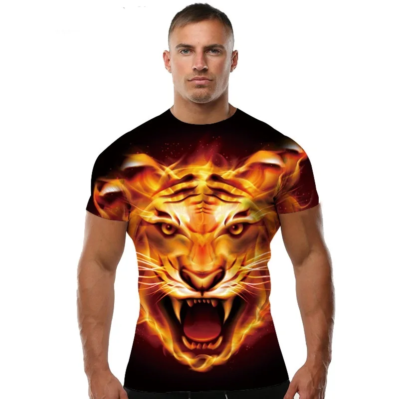 Tiger Flame Shirt Orange