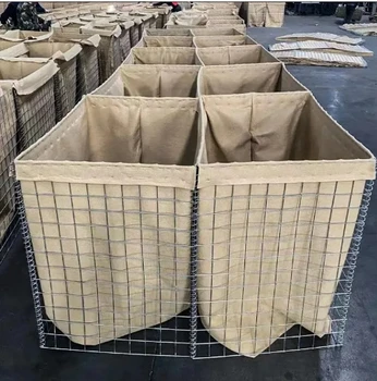 High Quality Hot Dipped Galvanized Welded Mesh Barrier Bastion Gabion Box Explosion-Proof Cage