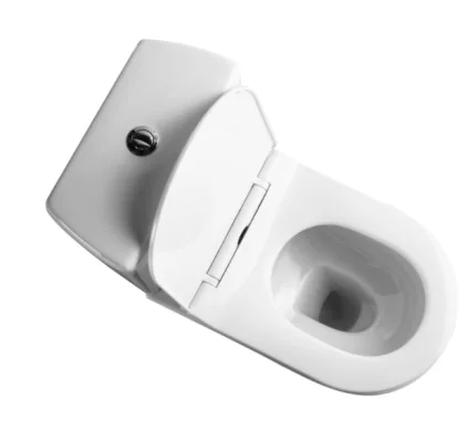 AIDI European Style Modern Bathroom Box Rim P-trap Round Two Piece Toilet factory