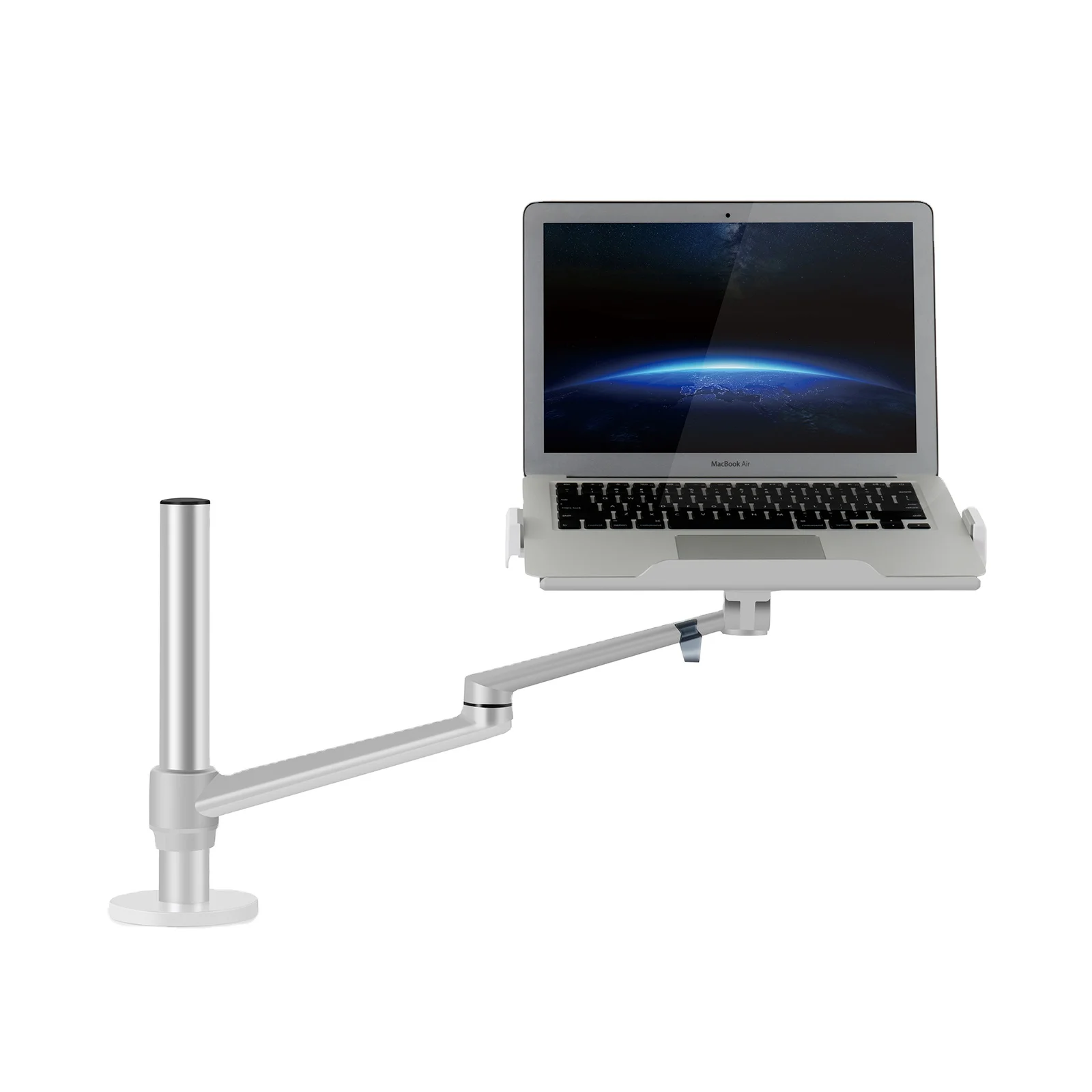 Height Adjustable Laptop Stand Desk Clamp Mount Laptop Holder Full Motion Arm Buy Bracket For