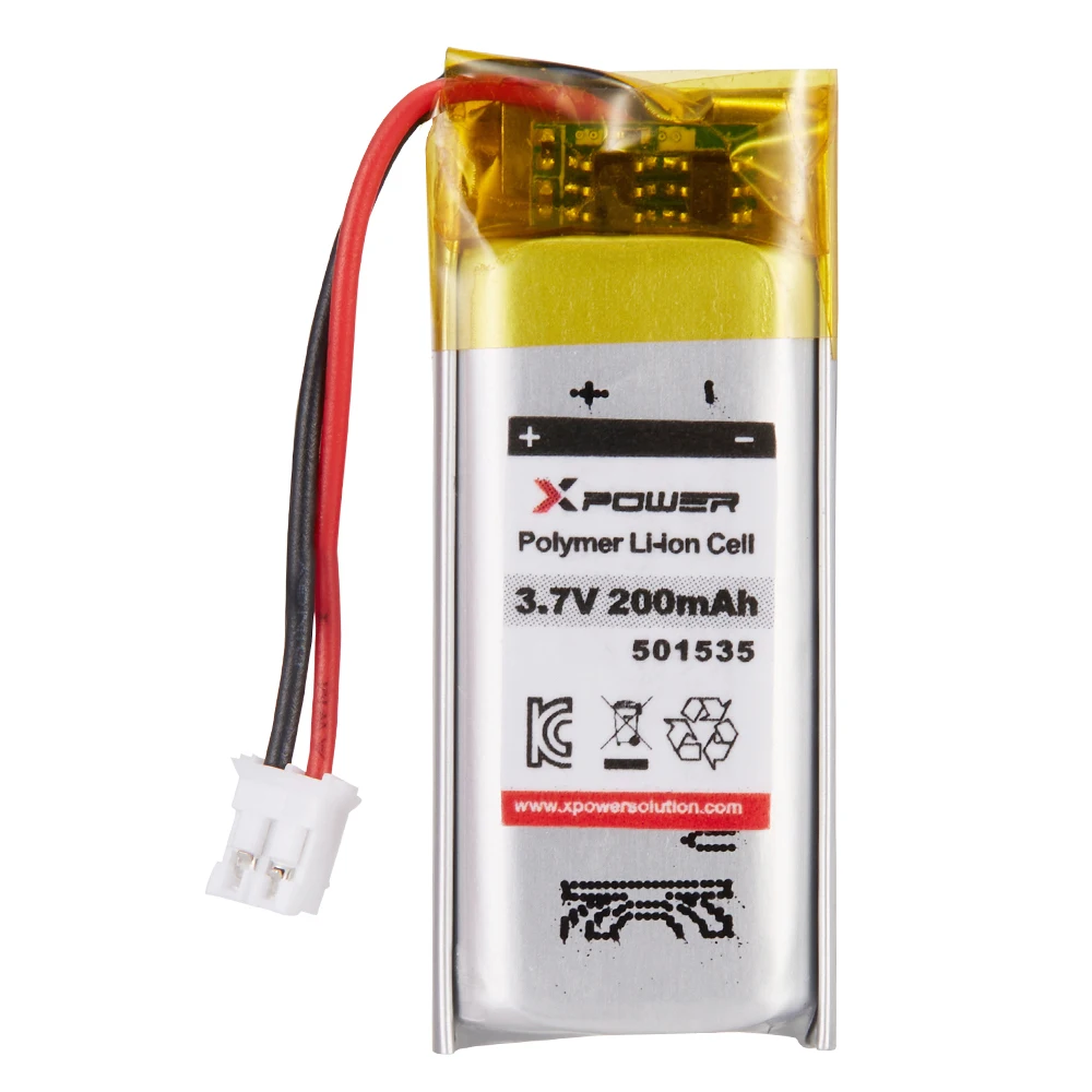 Xpower Rechargeable Li Ion Battery Kc Certification 501535 200mah 3.7v Lithium Polymer Battery